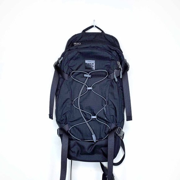 mec black backpack